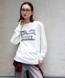 UNIT CHEST | 【UNIT CHEST】unique unisex long sleeve T-shirt/ユニークユニセックス コラボロンT Colorful Weaving by ayumin/FiberArt(Tシャツ/カットソー)