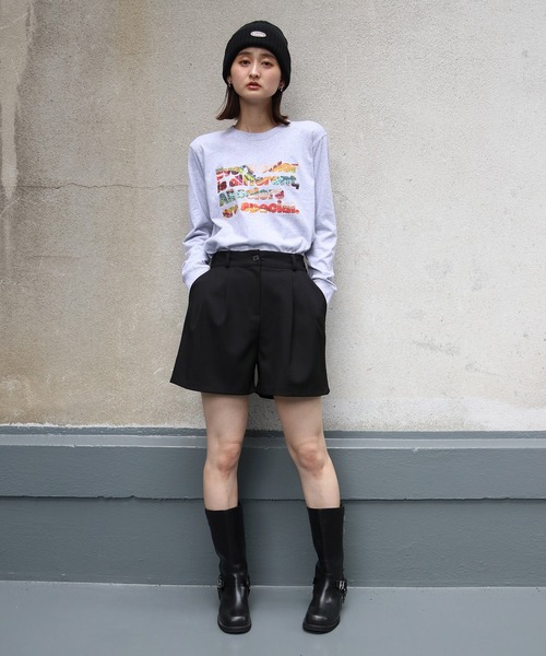 UNIT CHEST（ユニットチェスト）の「【UNIT CHEST】unique unisex long sleeve T-shirt/ユニークユニセックス  コラボロンT  Colorful Weaving by ayumin/FiberArt（Tシャツ/カットソー・レディース・ホワイト系その他/ホワイト/杢グレー・L/M/S）」の17枚目の写真