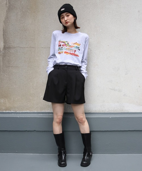 UNIT CHEST（ユニットチェスト）の「【UNIT CHEST】unique unisex long sleeve T-shirt/ユニークユニセックス  コラボロンT  Colorful Weaving by ayumin/FiberArt（Tシャツ/カットソー・レディース・ホワイト系その他/ホワイト/杢グレー・L/M/S）」の18枚目の写真