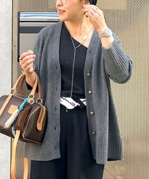 NOLLEY’S | ◇【WEB限定】カシミヤブレンド長めVネックカーディガン(金ボタン) 24AW(カーディガン/ボレロ)