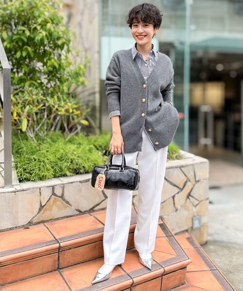 NOLLEY'S（ノーリーズ）の「◇【WEB限定】カシミヤブレンド長めVネック