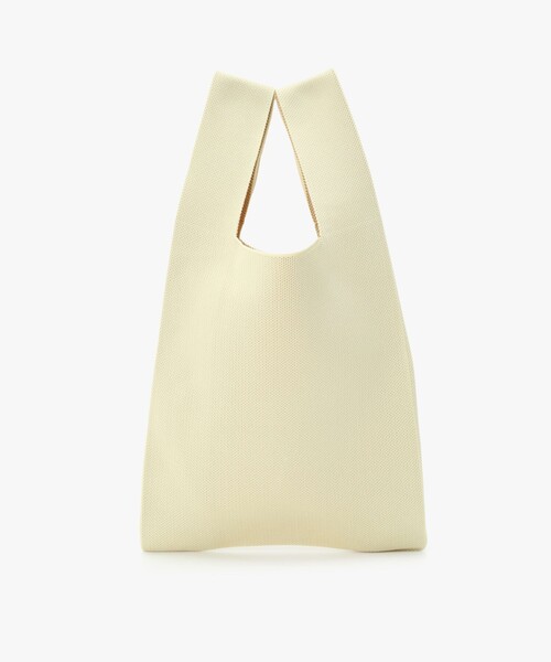 To b. by agnes b.（トゥービーバイアニエスベー）の「ニット ロゴ トートバッグ（トートバッグ・レディース・イエロー・FREE）」の9枚目の写真