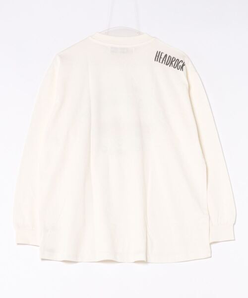 HEAD ROCK（ヘッドロック）の「長袖オーバーサイズTシャツ（大人）（Tシャツ/カットソー・レディース・オフホワイト/杢グレー/スミクロ・160/170/180）」の4枚目の写真