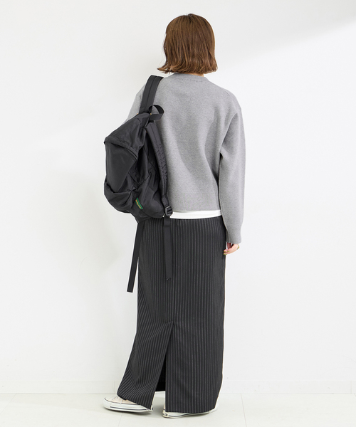 B.C STOCK(ベーセーストック)の「フレンチロゴプルオーバー(ニット/セーター・レディース・ブラック/チャコールグレー/レッド・FREE)」の8枚目の写真