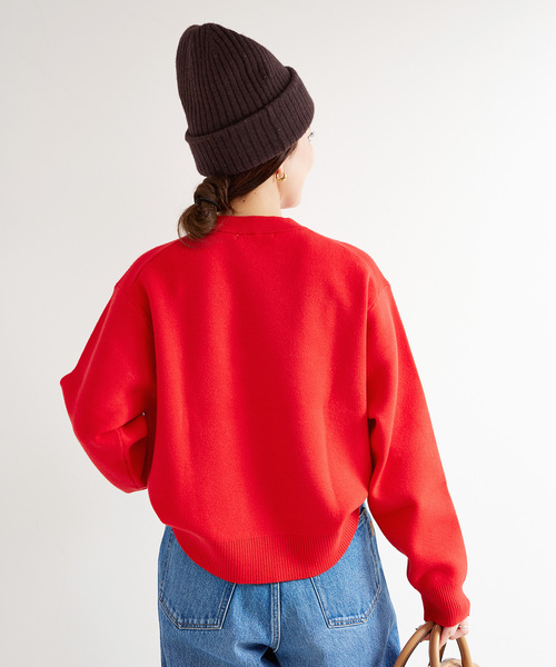 B.C STOCK(ベーセーストック)の「フレンチロゴプルオーバー(ニット/セーター・レディース・ブラック/チャコールグレー/レッド・FREE)」の18枚目の写真