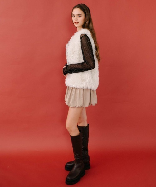 archives(アルシーヴ)の「美脚ロングブーツ(ブーツ・レディース・ブラック/ブラウン・MEDIUM/LARGE)」の6枚目の写真