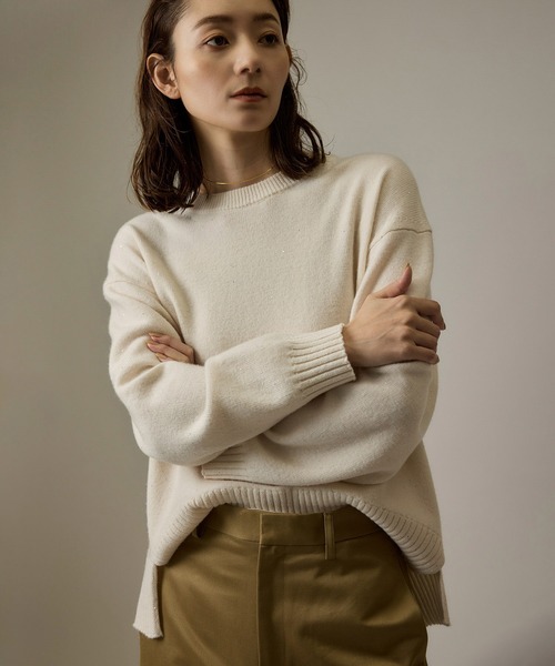 【セール】ウールカシミヤスパンコールニット（ニット/セーター）｜ROPE'（ロペ）
