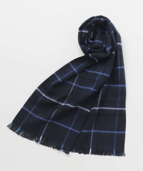 欧州航路（オウシュウコウロ）の「【欧州航路】マドラチェックマフラー（マフラー・レディース・グリーン/ブラック・FREE）」の3枚目の写真