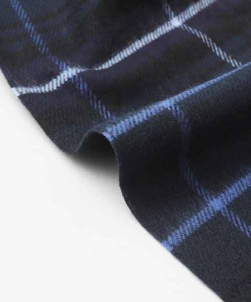 欧州航路（オウシュウコウロ）の「【欧州航路】マドラチェックマフラー（マフラー・レディース・グリーン/ブラック・FREE）」の4枚目の写真