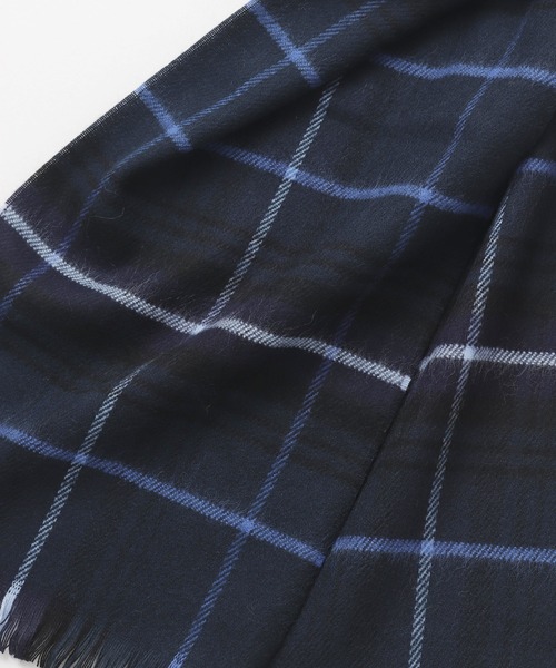 欧州航路（オウシュウコウロ）の「【欧州航路】マドラチェックマフラー（マフラー・レディース・グリーン/ブラック・FREE）」の5枚目の写真