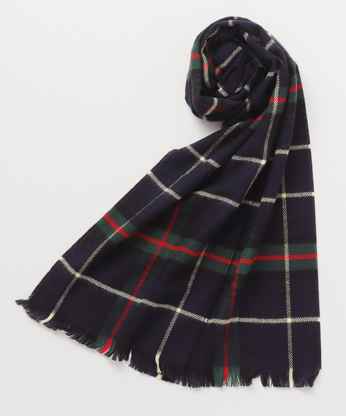 欧州航路（オウシュウコウロ）の「【欧州航路】マドラチェックマフラー（マフラー・レディース・グリーン/ブラック・FREE）」の6枚目の写真