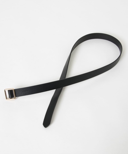 SMELLY(スメリー)の「メタルスクエアベルト(ベルト・レディース・ブラック/ベージュ・-)」の8枚目の写真