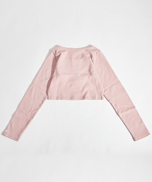 STARTER BLACK LABEL(スターターブラックレーベル)の「テレコ ヘンリーネック ショート丈 長袖Tシャツ / Teleco Henry Neck Short Length Long Sleeved T-Shirt(Tシャツ/カットソー・レディース・ブラック/ホワイト/ピンク・ONE SIZE)」の22枚目の写真