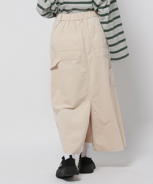 niko and...（ニコアンド）の「ホニョコールペインタースカート（スカート・レディース・アイボリー/チャコール/グリーン・LARGE/MEDIUM）」の15枚目の写真