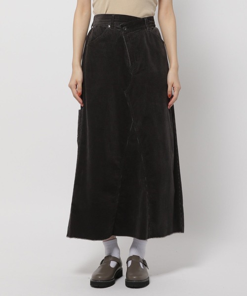 niko and...（ニコアンド）の「ホニョコールペインタースカート（スカート・レディース・アイボリー/チャコール/グリーン・LARGE/MEDIUM）」の20枚目の写真