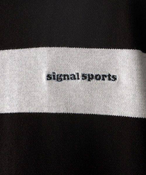 RAGEBLUE（レイジブルー）の「【SIGNAL SPORTS】ボーダー/ワンポイント刺繍クルーネックニット（ニット/セーター・メンズ・ネイビー/グレー・MEDIUM/LARGE）」の19枚目の写真