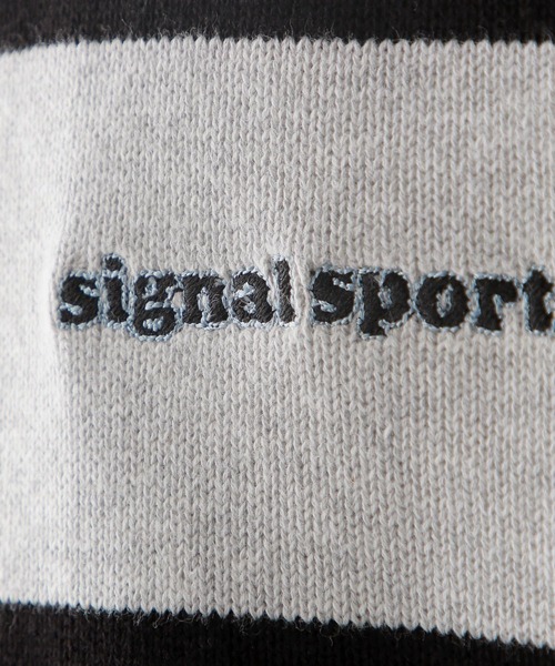 RAGEBLUE（レイジブルー）の「【SIGNAL SPORTS】ボーダー/ワンポイント刺繍クルーネックニット（ニット/セーター・メンズ・ネイビー/グレー・MEDIUM/LARGE）」の20枚目の写真