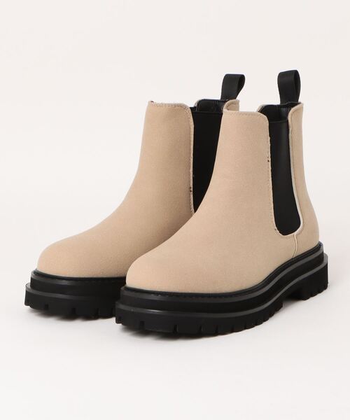 cecilio(セシリオ)の「【cecilio】 厚底サイドゴアブーツ(ブーツ・メンズ・ブラック/ベージュ・25.0cm/25.5cm/26.0cm/26.5cm/27.0cm/28.0cm)」の1枚目の写真
