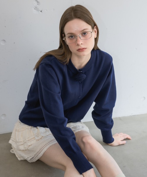rose basic cardigan/バラカーディガン（カーディガン/ボレロ）｜idem