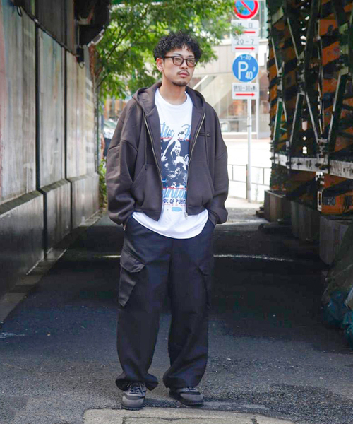 WISM(ウィズム)の「【INTODUSK / イントゥダスク】FULLZIP HOODIE(パーカー・メンズ・ブラック系その他・MEDIUM/LARGE)」の2枚目の写真