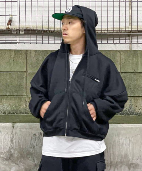 WISM(ウィズム)の「【INTODUSK / イントゥダスク】FULLZIP HOODIE(パーカー・メンズ・ブラック系その他・MEDIUM/LARGE)」の7枚目の写真