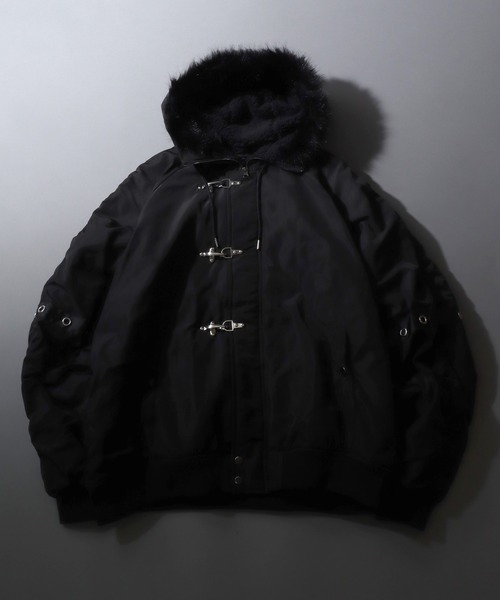 黒　N-2B ジャケット Mサイズ ファー付き Penfield N-2B ファーダウンジャケット 黒 y2k archive - メルカリ