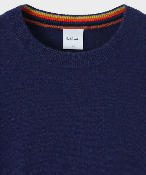 Paul Smith(ポールスミス)の「アーティストストライプポイント カシミヤ ニット / 243400 278Y(ニット/セーター・メンズ・ブラック/インディゴブルー・LARGE/MEDIUM/X-LARGE)」の3枚目の写真
