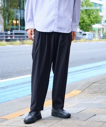 ATTACHMENT | STUDIOUS別注 WIDE EASY TROUSERS/洗濯機洗い可能/防シワ/ストレッチ(スラックス)