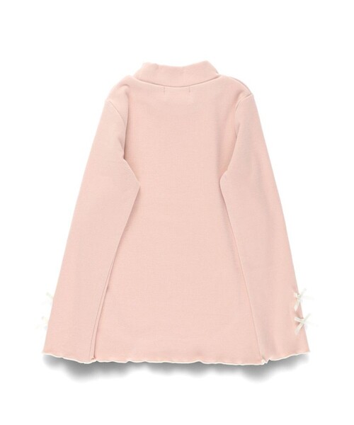 BRANSHES(ブランシェス)の「【モチモチニットソー】袖リボン付き長袖Tシャツ(Tシャツ/カットソー・キッズ・ピンク/アイボリー/チャコールグレー・80/100/90/140/150/120/130/110)」の22枚目の写真