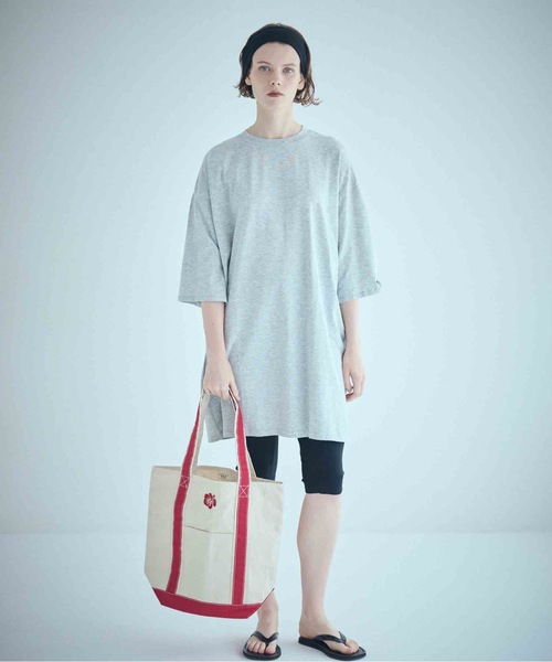 SEA（シー）の「ハイビスカス スーベニアトートM（トートバッグ・レディース・ブラック/レッド/ネイビー・ONE SIZE）」の3枚目の写真