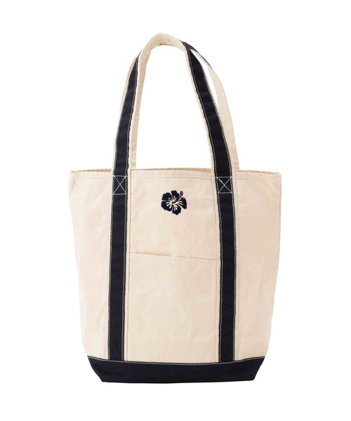 SEA（シー）の「ハイビスカス スーベニアトートM（トートバッグ・レディース・ブラック/レッド/ネイビー・ONE SIZE）」の2枚目の写真