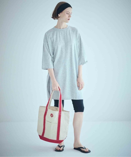 SEA（シー）の「ハイビスカス スーベニアトートM（トートバッグ・レディース・ブラック/レッド/ネイビー・ONE SIZE）」の4枚目の写真