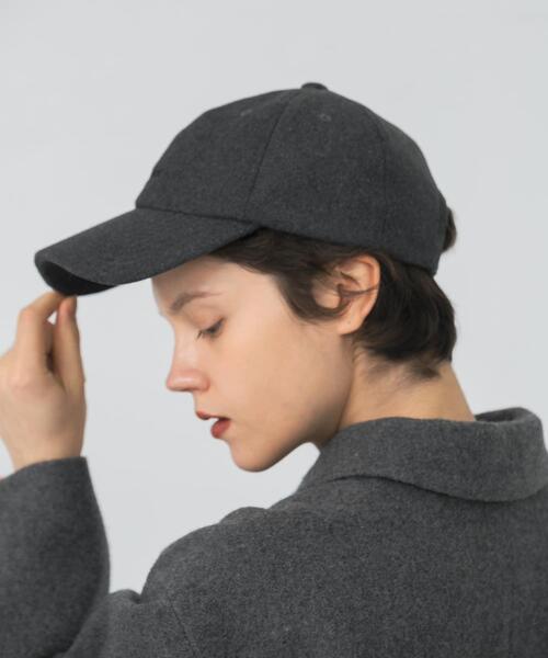 URBAN RESEARCH（アーバンリサーチ）の「メルトンロゴキャップ（キャップ・レディース・チャコールグレー/ブラウン/ネイビー・FREE）」の11枚目の写真