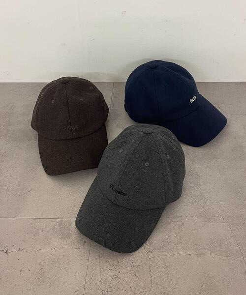 URBAN RESEARCH（アーバンリサーチ）の「メルトンロゴキャップ（キャップ・レディース・チャコールグレー/ブラウン/ネイビー・FREE）」の7枚目の写真
