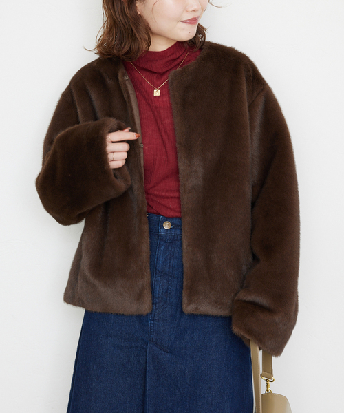 SLOBE IENA（スローブイエナ）の「Mink Fake fur Coat（その他