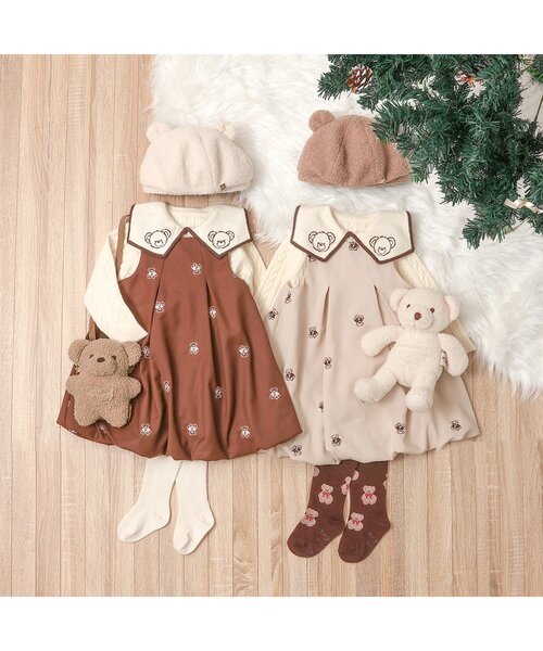 apres les cours(アプレレクール)の「tiny bear ふわふわポシェット(ショルダーバッグ・キッズ・ベージュ・FREE)」の3枚目の写真