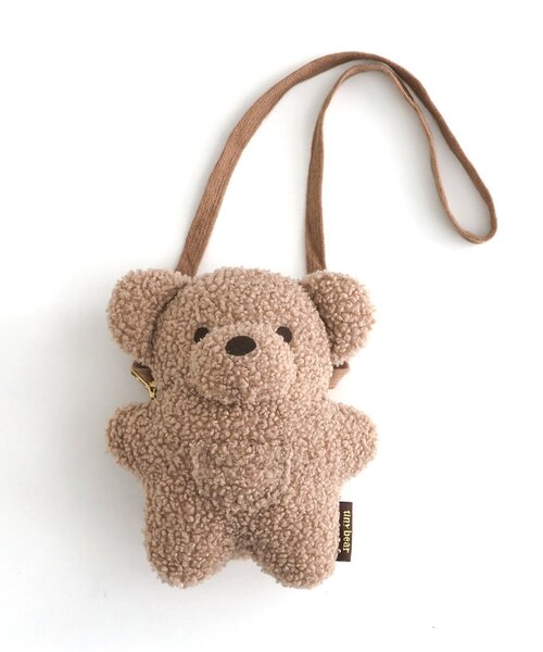 apres les cours(アプレレクール)の「tiny bear ふわふわポシェット(ショルダーバッグ・キッズ・ベージュ・FREE)」の7枚目の写真