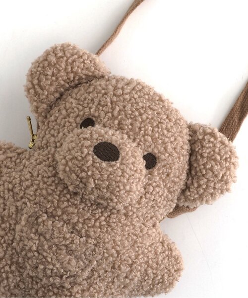 apres les cours(アプレレクール)の「tiny bear ふわふわポシェット(ショルダーバッグ・キッズ・ベージュ・FREE)」の11枚目の写真