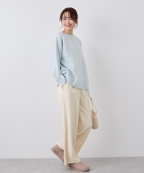 ROPE' PICNIC（ロペピクニック）の「ベロアコーデュロイイージーワイドパンツ（その他パンツ・レディース・ダークブラウン/チャコールグレー/オフホワイト・36/38/40）」の9枚目の写真