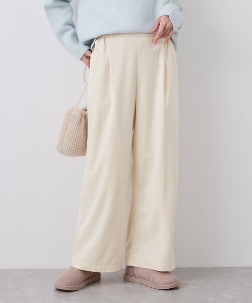 ROPE' PICNIC（ロペピクニック）の「ベロアコーデュロイイージーワイドパンツ（その他パンツ・レディース・ダークブラウン/チャコールグレー/オフホワイト・36/38/40）」の11枚目の写真