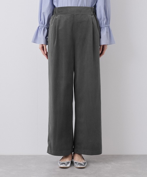 ROPE' PICNIC（ロペピクニック）の「ベロアコーデュロイイージーワイドパンツ（その他パンツ・レディース・ダークブラウン/チャコールグレー/オフホワイト・36/38/40）」の20枚目の写真