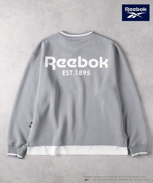 Right-on(ライトオン)の「Reebok(リーボック)【レディース】レイヤードクルースウェット(スウェット・レディース・ネイビー/ベージュ/ブルー・S/M/L/XL)」の6枚目の写真