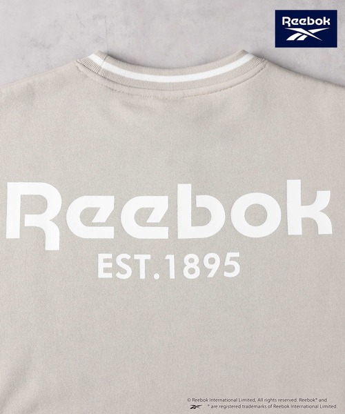 Right-on(ライトオン)の「Reebok(リーボック)【レディース】レイヤードクルースウェット(スウェット・レディース・ネイビー/ベージュ/ブルー・S/M/L/XL)」の8枚目の写真