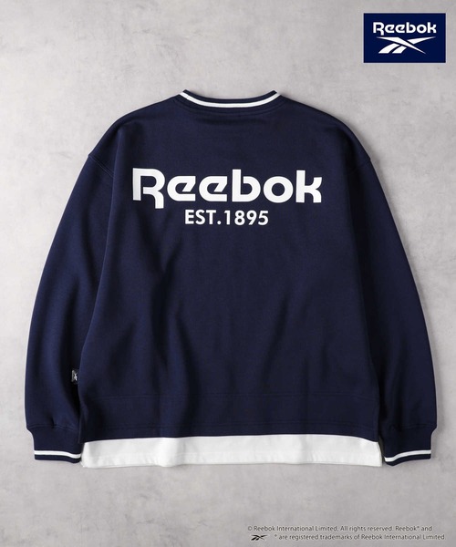 Right-on(ライトオン)の「Reebok(リーボック)【レディース】レイヤードクルースウェット(スウェット・レディース・ネイビー/ベージュ/ブルー・S/M/L/XL)」の20枚目の写真