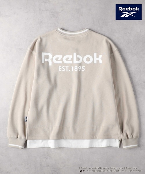 Right-on(ライトオン)の「Reebok(リーボック)【レディース】レイヤードクルースウェット(スウェット・レディース・ネイビー/ベージュ/ブルー・S/M/L/XL)」の22枚目の写真