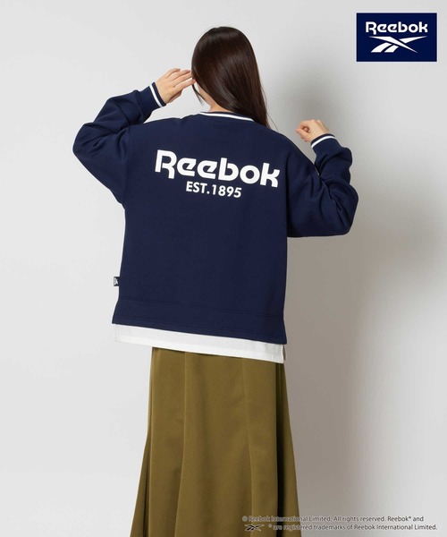 Right-on(ライトオン)の「Reebok(リーボック)【レディース】レイヤードクルースウェット(スウェット・レディース・ネイビー/ベージュ/ブルー・S/M/L/XL)」の16枚目の写真