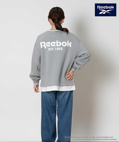 Right-on(ライトオン)の「Reebok(リーボック)【レディース】レイヤードクルースウェット(スウェット・レディース・ネイビー/ベージュ/ブルー・S/M/L/XL)」の19枚目の写真