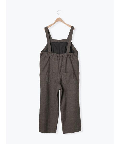 Samansa Mos2(サマンサ モスモス)の「ウール混タックサロペット(サロペット/オーバーオール・レディース・ブラック/キナリ/チャコールグレー/ベージュ・F)」の5枚目の写真