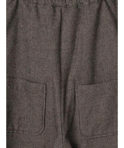 Samansa Mos2(サマンサ モスモス)の「ウール混タックサロペット(サロペット/オーバーオール・レディース・ブラック/キナリ/チャコールグレー/ベージュ・F)」の10枚目の写真