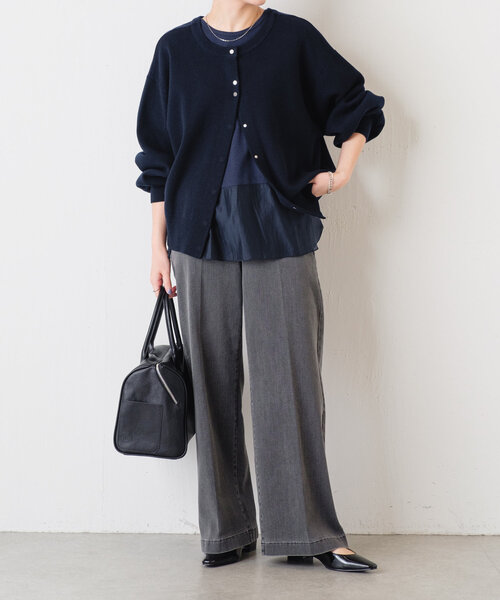 COLLAGE GALLARDAGALANTE（コラージュガリャルダガランテ）の「C′NOTE/バックシアータンクトップ（Tシャツ/カットソー・レディース・ホワイト/ネイビー・FREE）」の13枚目の写真